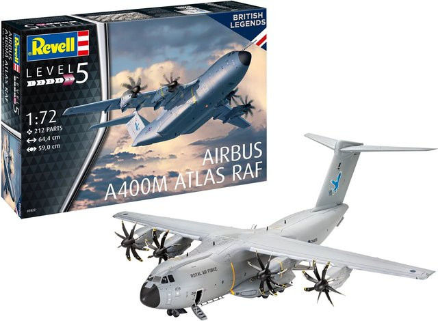 Revell Airbus A400M Atlas RAF, Modellbausatz, 1:72, ab 13 Jahren - Bild 1