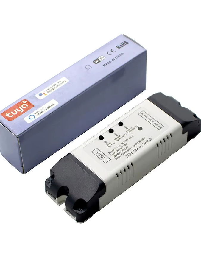 Scimagic-RC Zigbee Relais Modul Smart Switch für Tuya App Alexa und Google Home, Weiß, 10A - Bild 1