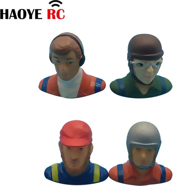 Haoye Piloten Figuren, Modell, Maßstab 1:10, Grün Orange Blau, 1-teiliges Set - Bild 1