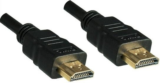 DINIC HDMI Kabel High Speed 19-pol A auf A, schwarz, Länge: 2 m - Bild 1