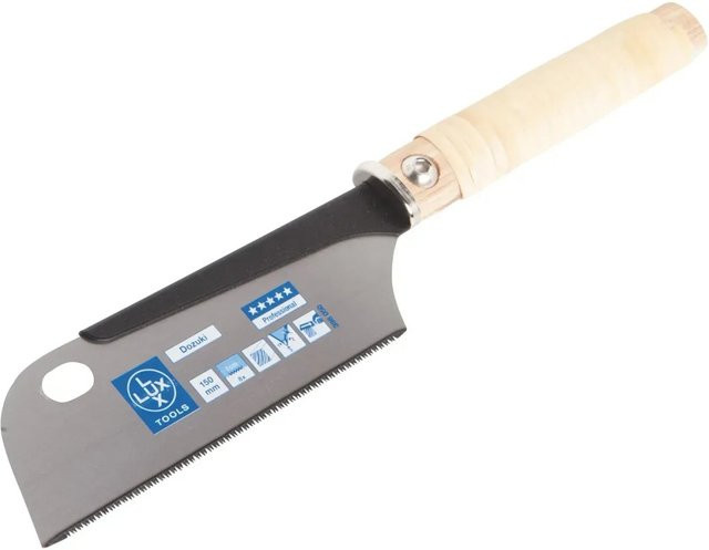 LUX-TOOLS Japansäge Dozuki Mini Professional in Silber, Länge: 15 cm - Bild 1