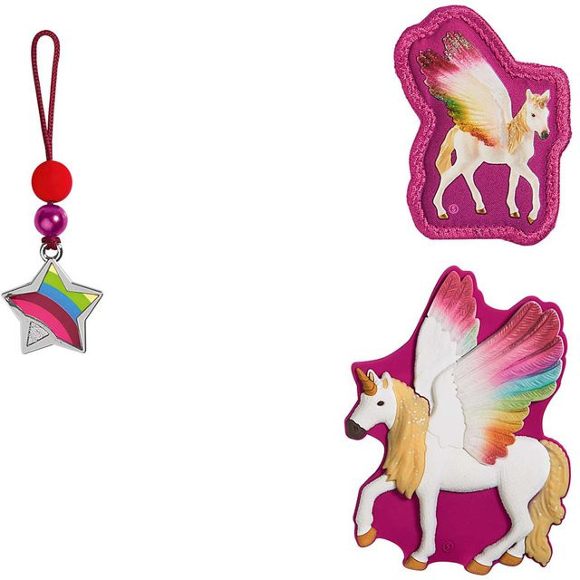 Schleich bayala, geflügeltes Regenbogeneinhorn, 3-teiliges Set - Bild 1