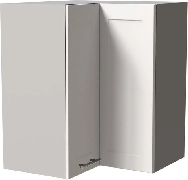 Feldmann-Wohnen Eckhängeschrank Oslo Küchenschrank in Grau und Weiß Matt mit Soft-Close-Türen, B/T/H: 60 x 60 x 72 cm - Bild 1
