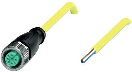 Pepperl+Fuchs 456409 Sensor-Aktor-Steckverbinder, konfektioniert, gelb, 4-polig, Länge: 5 m - Bild 1