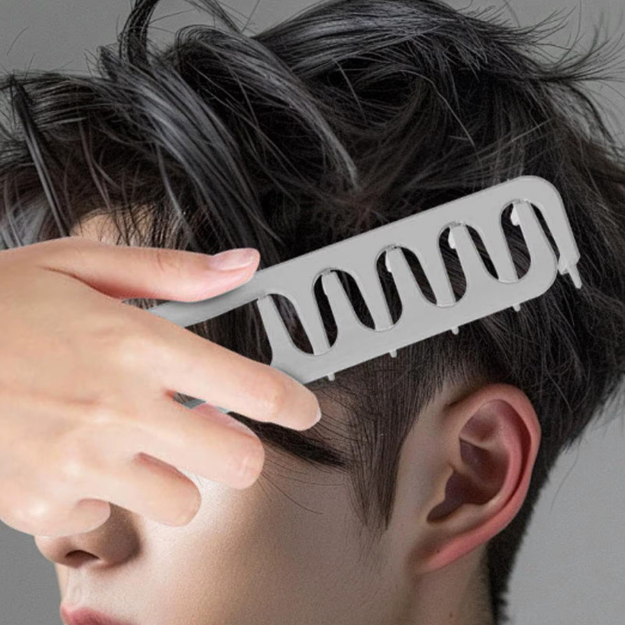 Haarkamm zum Stylen und Entwirren, breiter Zahn, Unisex - Bild 4