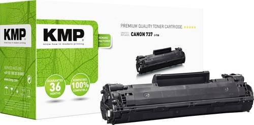 KMP Tonerpatrone kompatibel mit Canon 737 in Schwarz für Laserdrucker mit einer Reichweite von 3000 Seiten - Bild 1