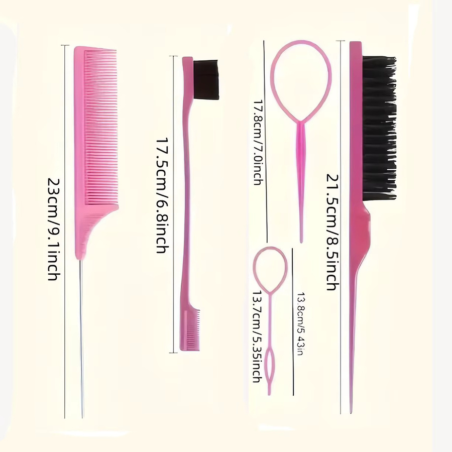 Haar Styling Schleife Set für Kinder, Topsy Tail, Kamm und Pinsel - Bild 2