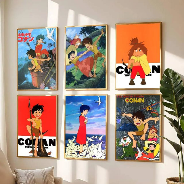 Future Boy Conan Wandaufkleber Wasserdichter Poster Aufkleber in Mehrfarbig für Wohnzimmer und Schlafzimmer - Bild 1