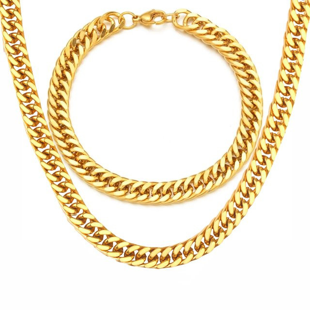 MAGIC ZONE Halskette Edelstahl, Gold, 6,5mm, Unisex - Bild 1