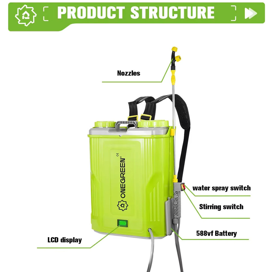 Elektrischer Akku-Sprayer Makita LXT für Landwirtschaft und Garten, 20 l, Grün, passend für Makita 18V Akkus - Bild 2