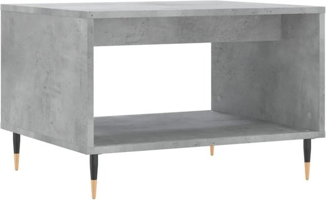 vidaXL Couchtisch in Betongrau und Artisan Eiche, rechteckig, B/T/H: 60 x 50 x 40 cm - Bild 1