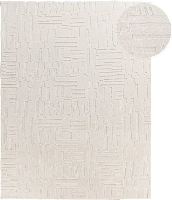 Moderner Teppich Tokko in Creme mit geometrischem Design, B/B: 200 x 280 cm - Bild 1