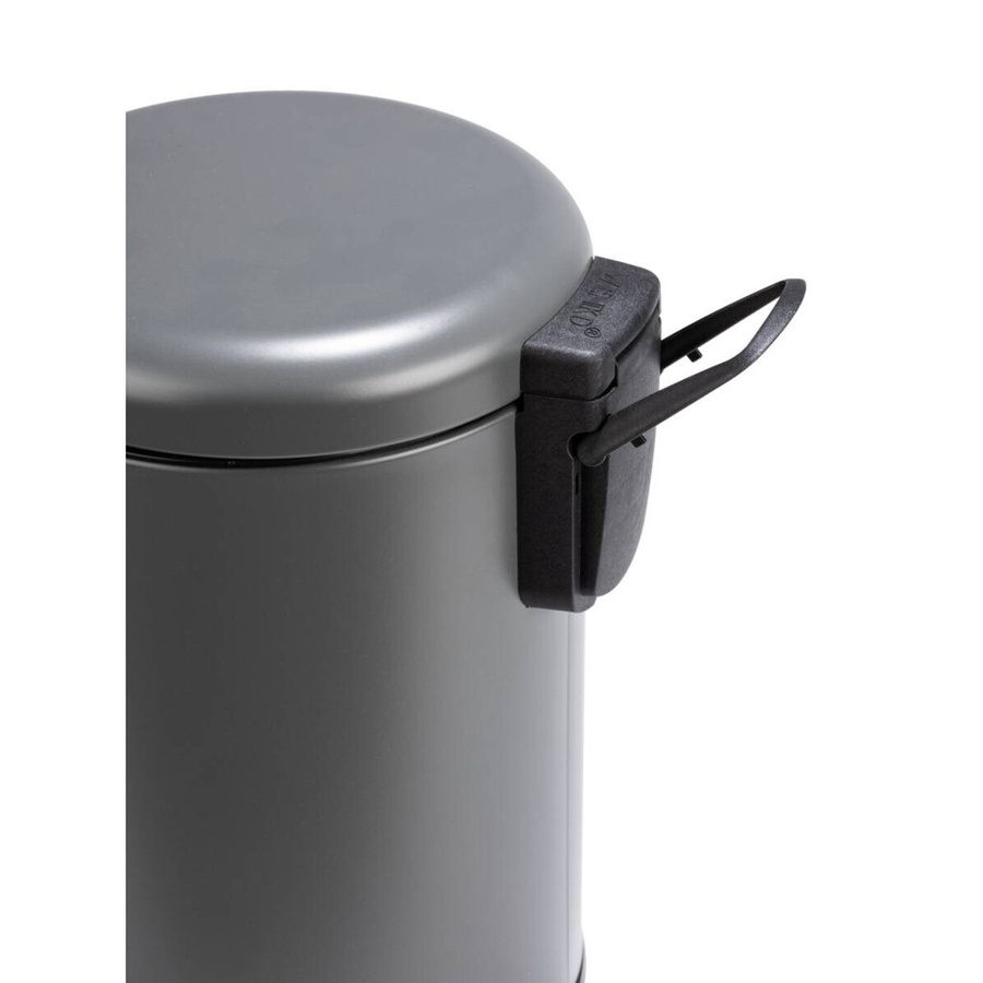 Wenko Kosmetikeimer aus Edelstahl in Anthrazit mit Pedal und Soft-Close-Funktion, Volumen: 3 l, B/T/H: 22,5 x 25,0 x 17,0 cm - Bild 3