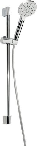 WELLWATER Brause-Set Labos mit 3 Strahlarten in Chrom und Silber aus Edelstahl - Bild 1