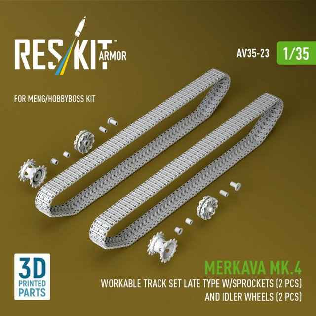 Meng Merkava Mk.4, Workable track set late type, 4-teiliges Set - Bild 1