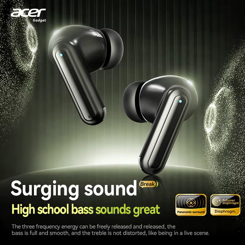 Acer In-Ear Wireless Bluetooth-Kopfhörer mit ANC aktiver Geräuschunterdrückung, HD-Anrufen und Dolby Surround Sound in Schwarz oder Weiß - Bild 2