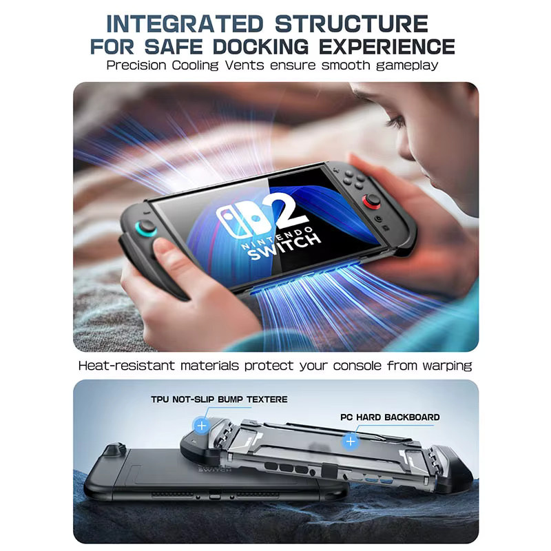 SUPCASE Blade Serie Schutzhülle für Nintendo Switch 2 mit TPU Griff in Grün - Bild 4