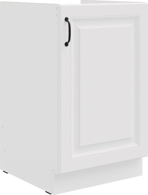 Spülenschrank Stilo in Weiß im Landhaus-Stil für deine Einbauküche, Breite: 50 cm - Bild 1