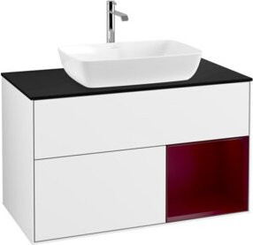 V&B Waschtischunterschrank Finion 100 in Weiß lackiert, B/T/H: 100 x 50,1 x 50,1 cm - Bild 1
