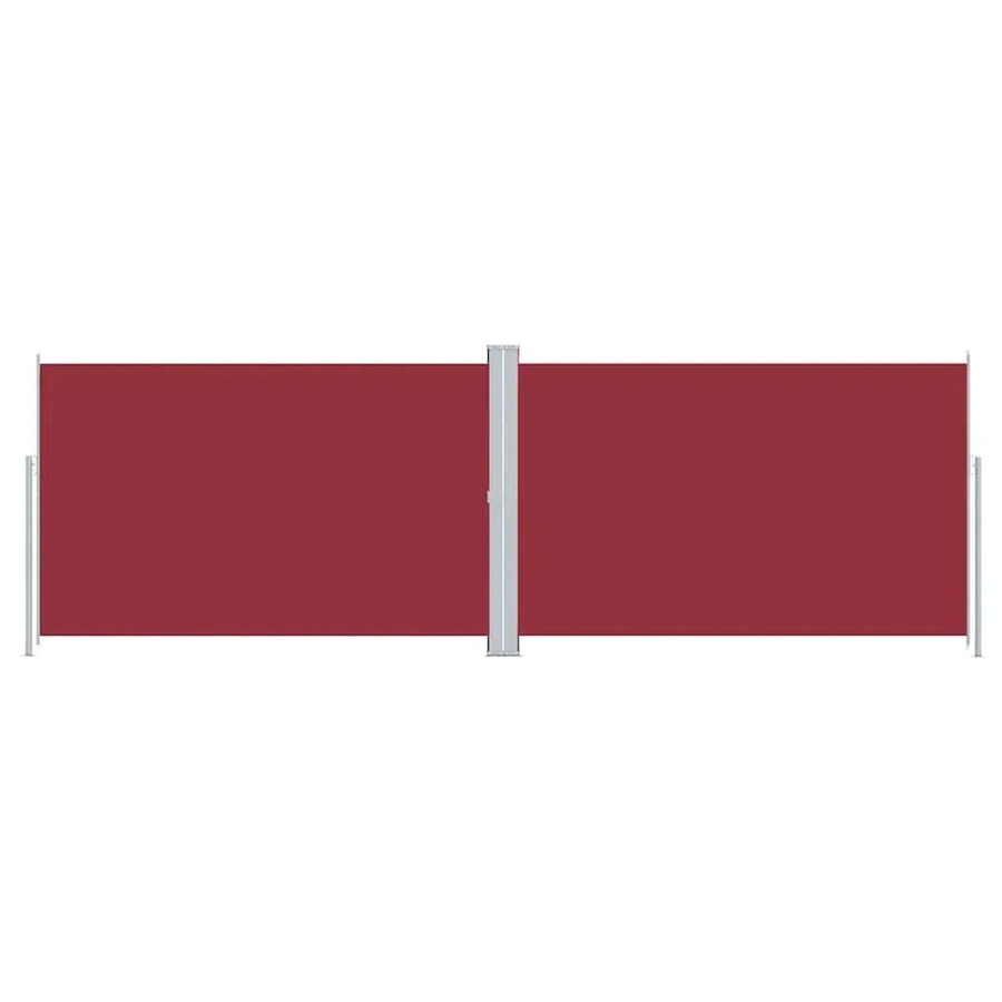 vidaXL Ausziehbare Seitenmarkise in Rot aus Polyester mit Aluminium und Stahl, Höhe: 220 cm, Breite: 600 cm - Bild 2