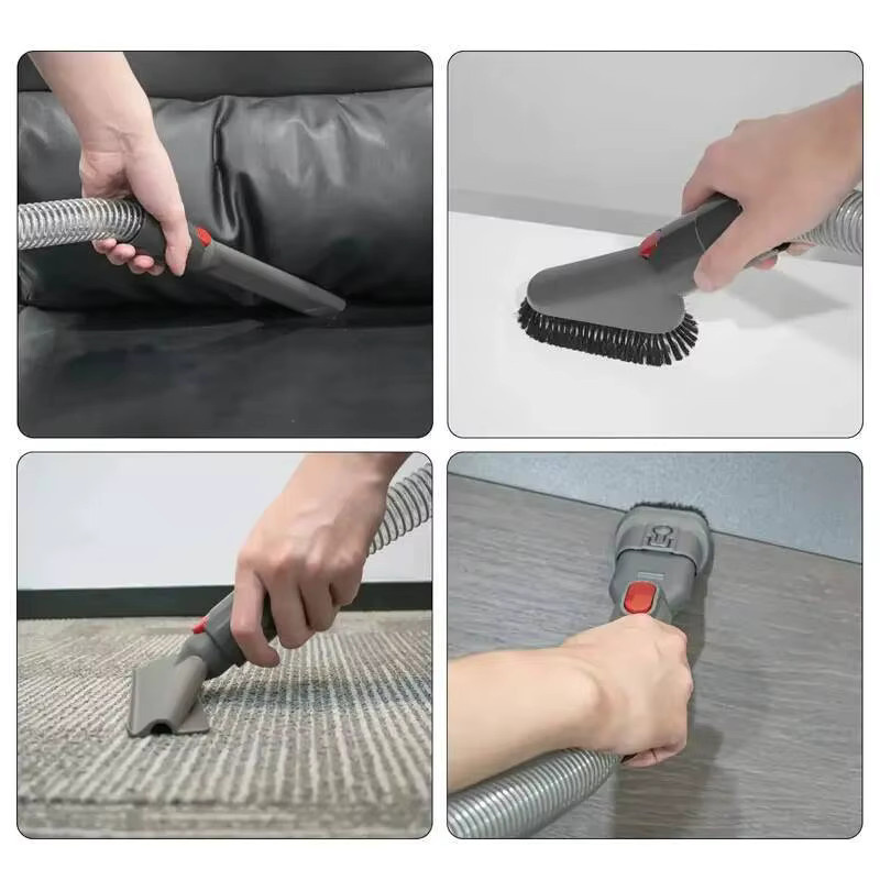 Dyson Verlängerungsschlauch in Grau für V7 V8 V10 V11 V15 Staubsauger als flexibles Vakuumrohr und Teleskop-Verlängerungsschlauch - Bild 3