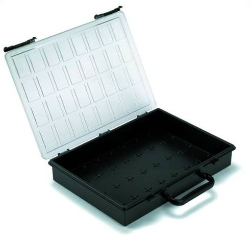Weidmüller PSC4-01 Sortimentskoffer Schwarz mit 1 fester Unterteilung B: 33,8 cm, T: 26,1 cm, H: 5,6 cm - Bild 1