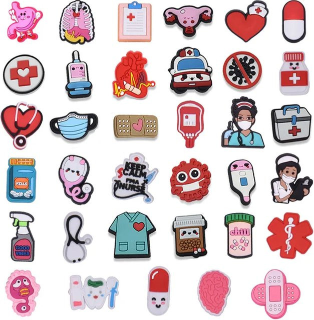 SMATLELF Schuh Charms, Kinder, Arzt Krankenschwester - Bild 1