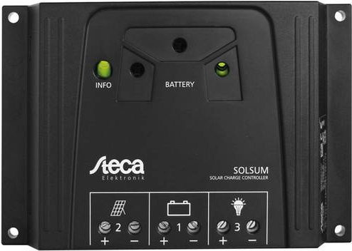 Steca Solsum 0606 Laderegler 12 V / 24 V, 6A, Schwarz - Bild 1