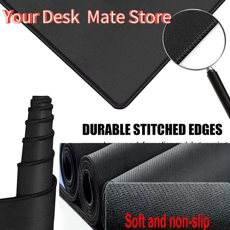 Potdemiel Deskmat Schreibtischunterlage als Gamer Mousepad in Weiß und Schwarz, B/T: 90 x 40 cm - Bild 3