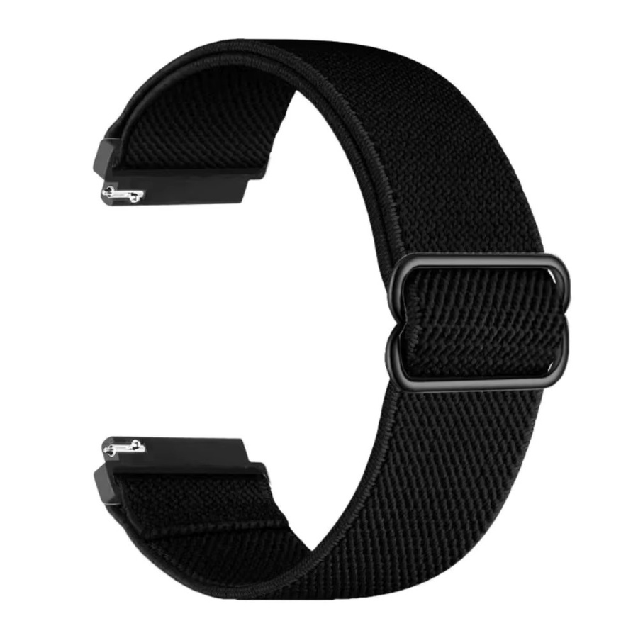 Uhrenarmband Nylon, Schwarz, Unisex, 20/22 mm - Bild 2