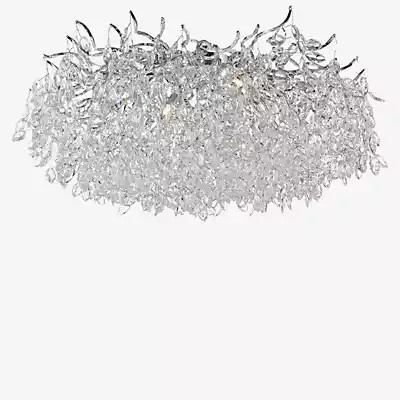 Paul Neuhaus Ricicle Deckenleuchte aus Glas in Silber und Transparent - Bild 1