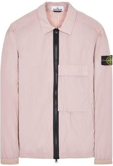 Stone Island Naslan Leichte Logo Langarmjacke, Rosa, Herren - Bild 1