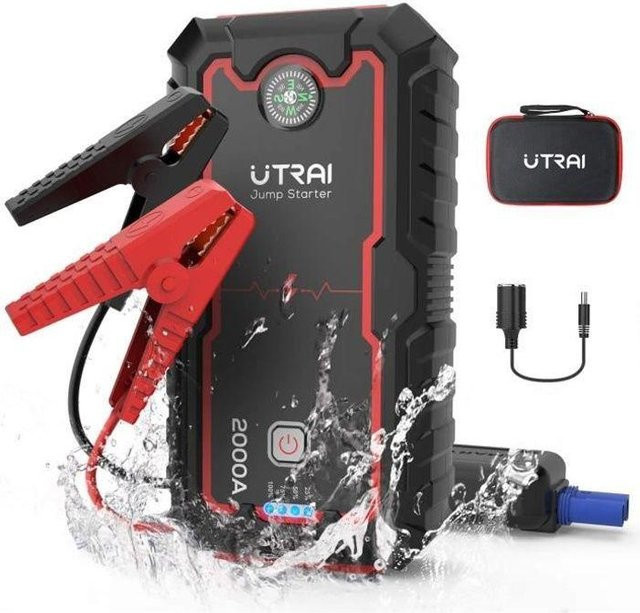 UTRAI Jstar1 Auto Starthilfe Gerät 12V mit 2000A und 22000mAh in Schwarz - Bild 1