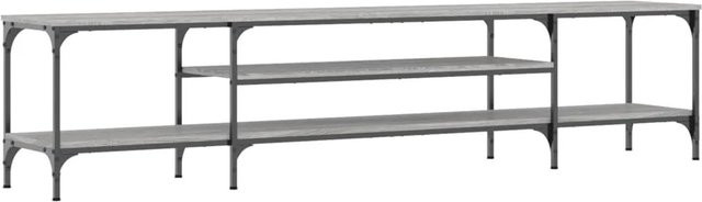 vidaXL TV-Schrank in Grau Sonoma im Industrial Style aus Holzwerkstoff und Eisen, B/T/H: 201 x 35 x 45 cm - Bild 1
