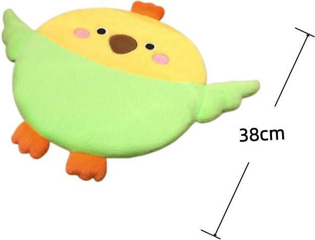Vogel-Serie Plüschkissen Squishy von Yiran Health & Beauty, gelbes rundes Sitzkissen aus Polyester für Heimdekoration und als Spielzeug - Bild 1