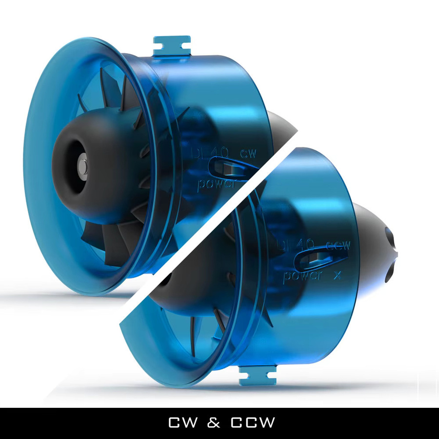 Hobbyocean 40mm EDF 8-Blatt Impeller-System, bürstenloser Motor, für RC-Flugzeugmodell Jet - Bild 2