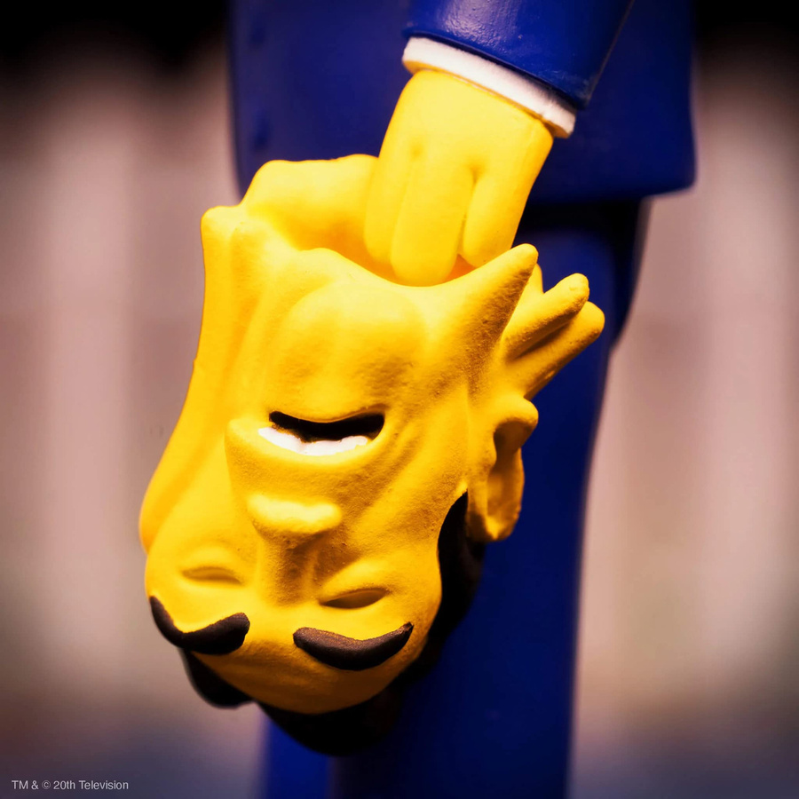 ReAction The Simpsons Serie 4 Halloween Special Kang Actionfigur Außerirdischer Präsident, blau, 3,75 Zoll - Bild 2