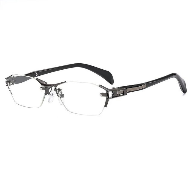 Yiran toy Korrektionsbrille, randlos, square, Unisex, transparent, black - Bild 1