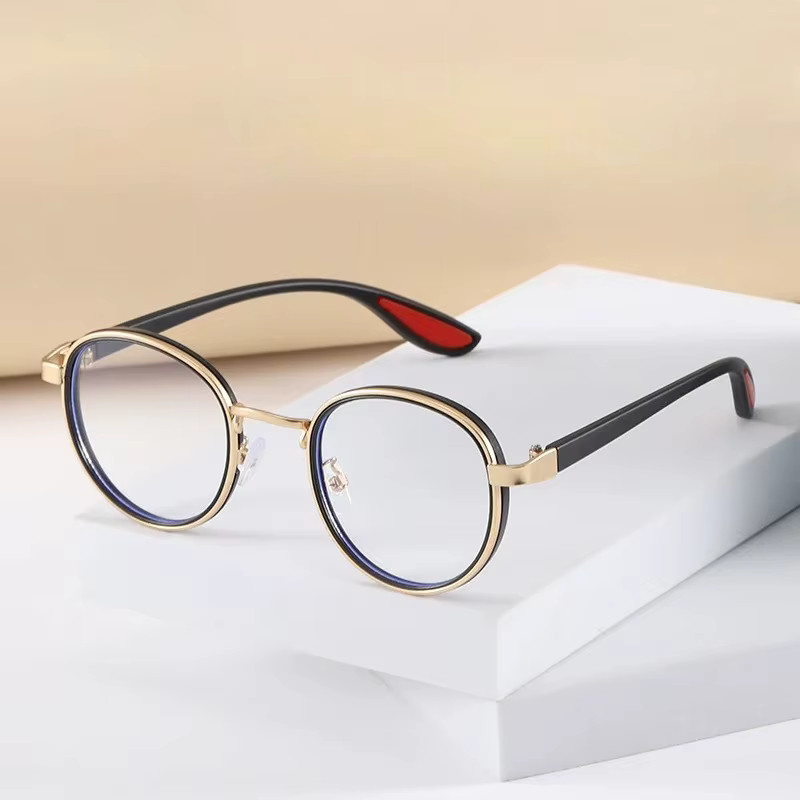 ERIKOLE Korrektionsbrille, Vollrand, Rund, Metall, Gold - Bild 3