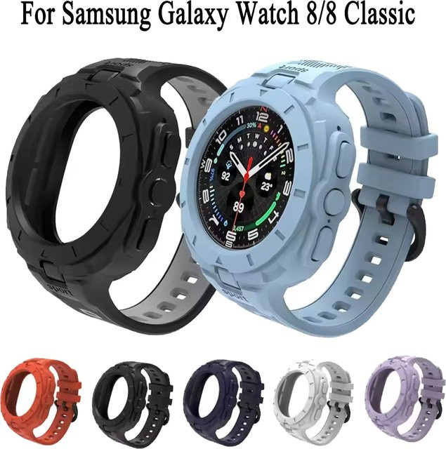Samsung Galaxy Watch 8 Sportarmband, Silikon, TPU-Schutzhülle - Bild 1
