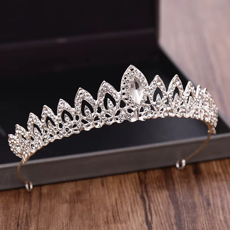 AiliBride Krone, Kristall Strass, Braut, Barock, Hochzeit - Bild 3
