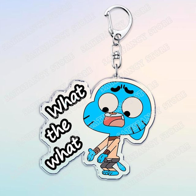 CHIC STUDIO Schlüsselanhänger Gumball Watterson, weiß, Unisex - Bild 1