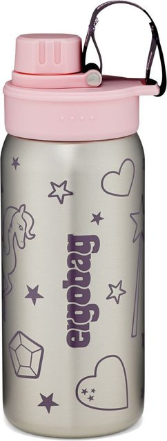 ergobag Edelstahl Trinkflasche Rosa 500ml - Bild 1
