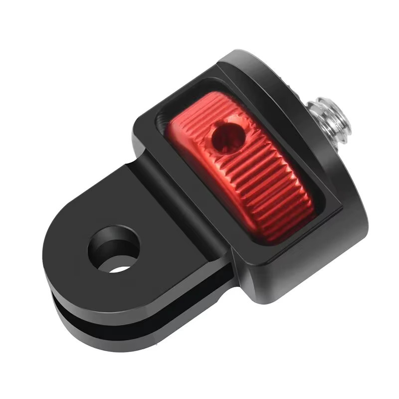 FEICHAO 360 Grad drehbarer 1/4 Zoll Schraubenkonverter und Mini Stativadapter in Schwarz für GoPro Hero 13 12 11 10 und Insta360 One X2 X3 R Action Kameras - Bild 2