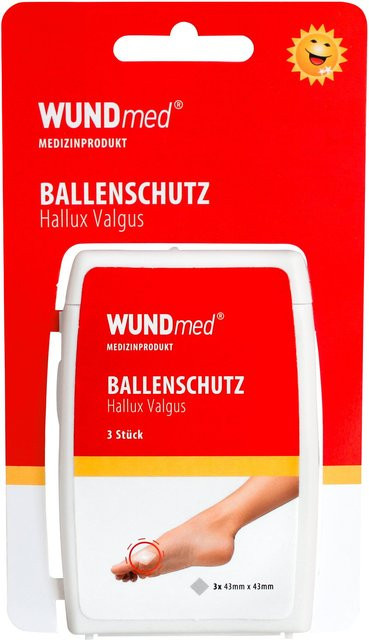WUNDmed Ballenschutz Hallux Valgus Gel, 3 Stück, Füße - Bild 1