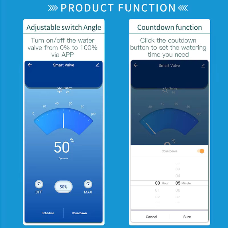 Tuya Smart Life Wifi Wasserventil zur intelligenten Steuerung der Öffnungsrate von 0 % bis 100 % für die Gartenbewässerung mit Sprachsteuerung - Bild 2