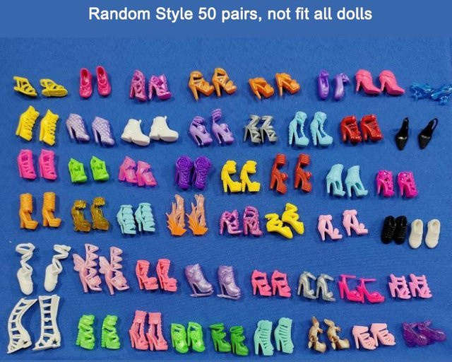 Discover Intime Puppenschuhe, 50 Paar, Bunt / Mehrfarbig, Zubehör - Bild 1