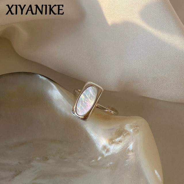 Xiyaniike Manschette Finger Ringe, Silber, Perle, Damen - Bild 1