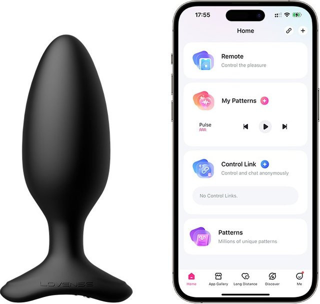 Lovense Hush 2 Analvibrator in Schwarz mit App-Steuerung - Bild 1
