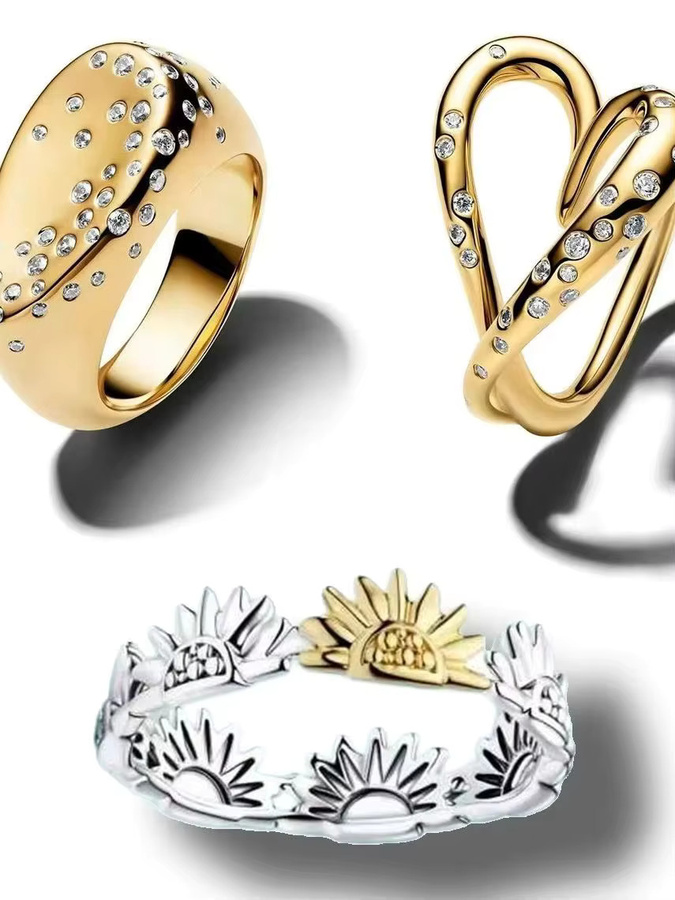 PYUH Ring, Gold, Herz, Zirkonia, Damen - Bild 1